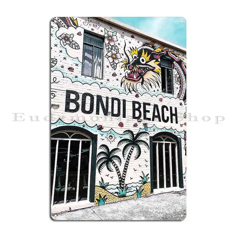 Bondi Beach In Sydney Australia Metal Plaque Poster Customized Retro Cinema Create Classic Tin Sign Poster