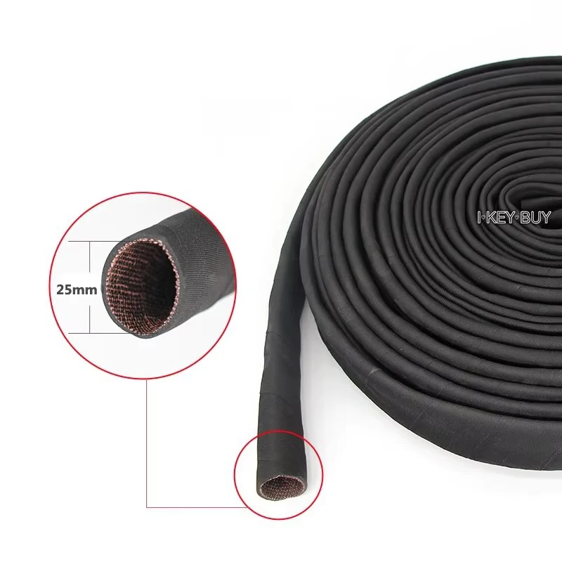 

10 Meters Argon Arc Welding Fireproof Plasma Cutting Torch Flame Retardant Clothes Cover Rubber Wear-resistant Denim Sleeve