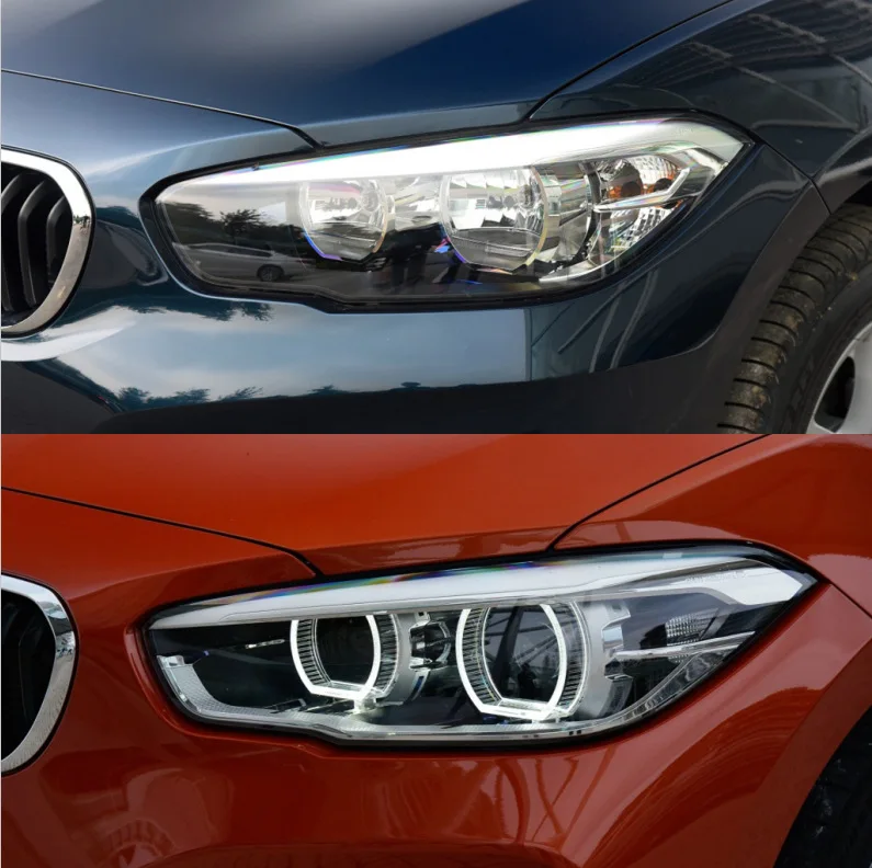 For BMW 1 Series F20 2015-2019 Car Lampshade Lamp Cap Auto Headlamp Shade Transparent Headlight Clear Glass Cover Lens Shell
