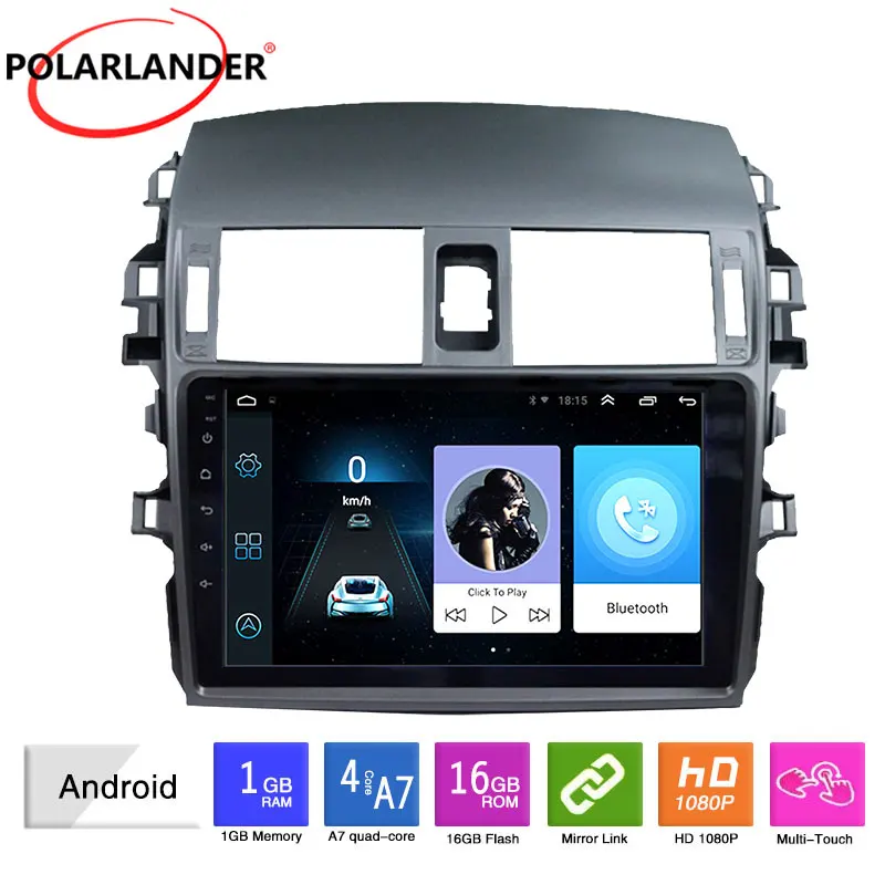 

9-дюймовая 2DIN Android автомагнитола с GPS-навигацией, Wi-Fi, Bluetooth и мультимедийным плеером для Toyota Corolla 2009-2013