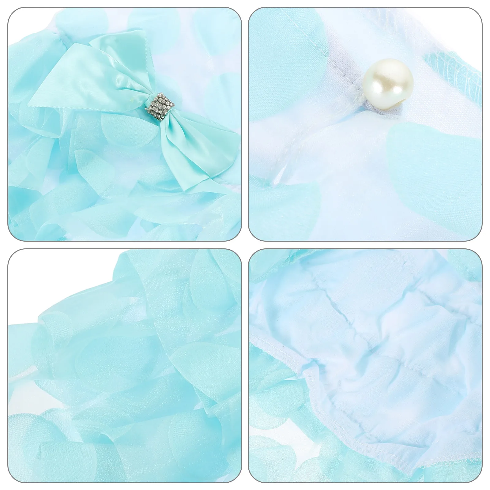 

Skirt Pet Dog Doggy Parton Clothes Clothing Costumes for Small Dogs Tutu Dress Purple Sky-blue Outfits