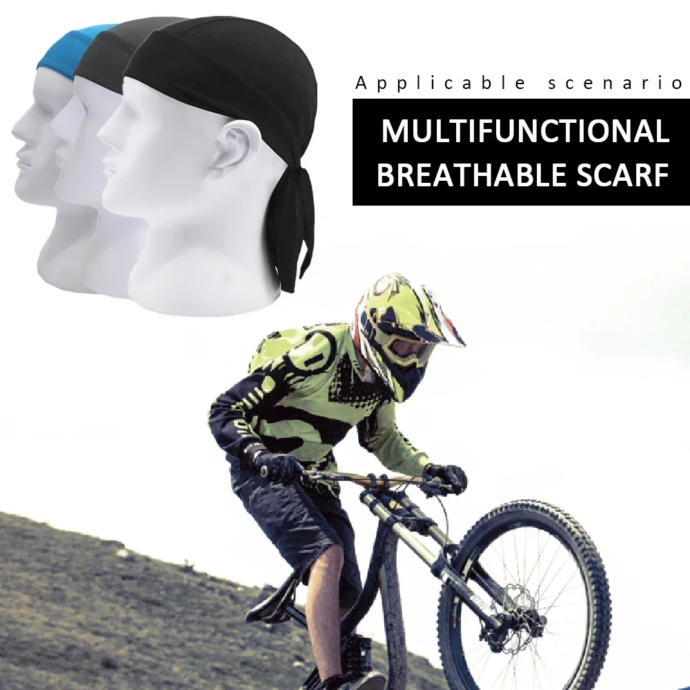 

Cycling Cap Headband Bandana Handkerchief Head Man Pirate Hat Cycling Hood Sun Protection Sports Breathable Printed Headscarf