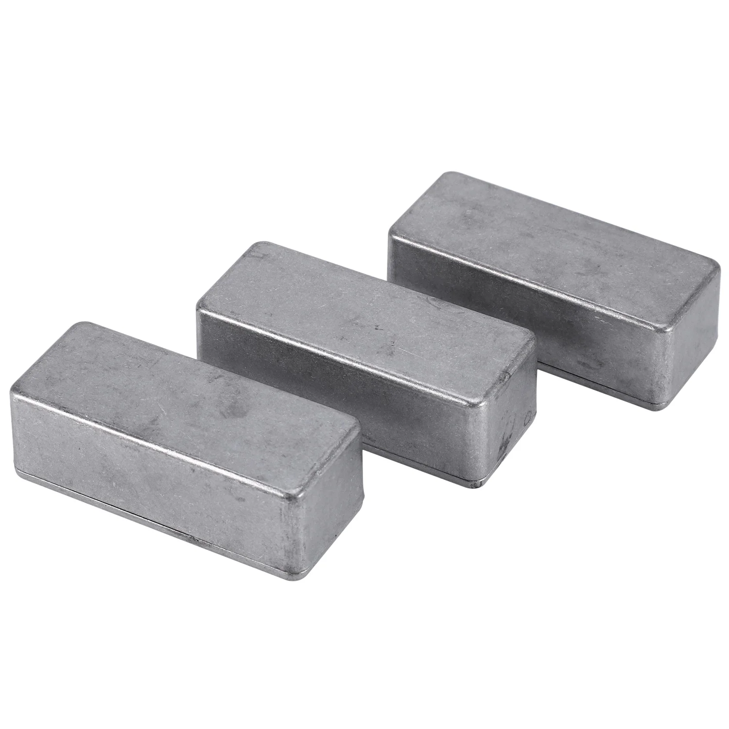 5 ชิ้นกีตาร์อลูมิเนียมเหยียบกล่องสําหรับ DIY กีตาร์ชุดเหยียบ 1590A