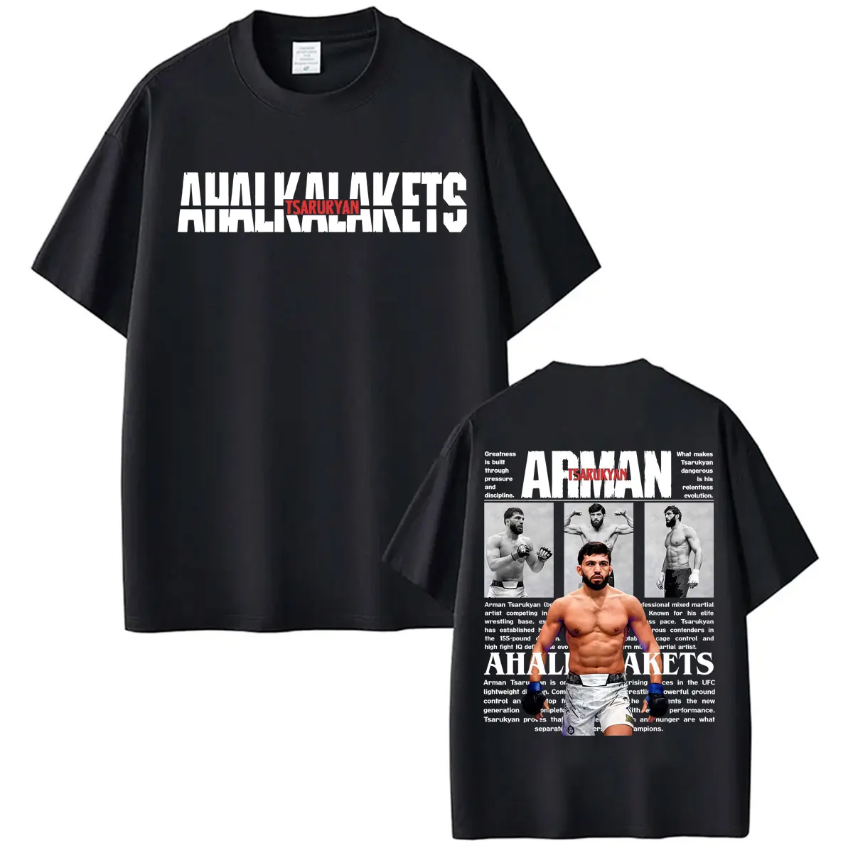 Limitiertes Arman Tsarukyan Violence Aesthetic Grafik-T-Shirt für Männer und Frauen, modisches klassisches Gothic-T-Shirt, lässiges, lockeres Baumwoll-T-Shirt – Detail 2