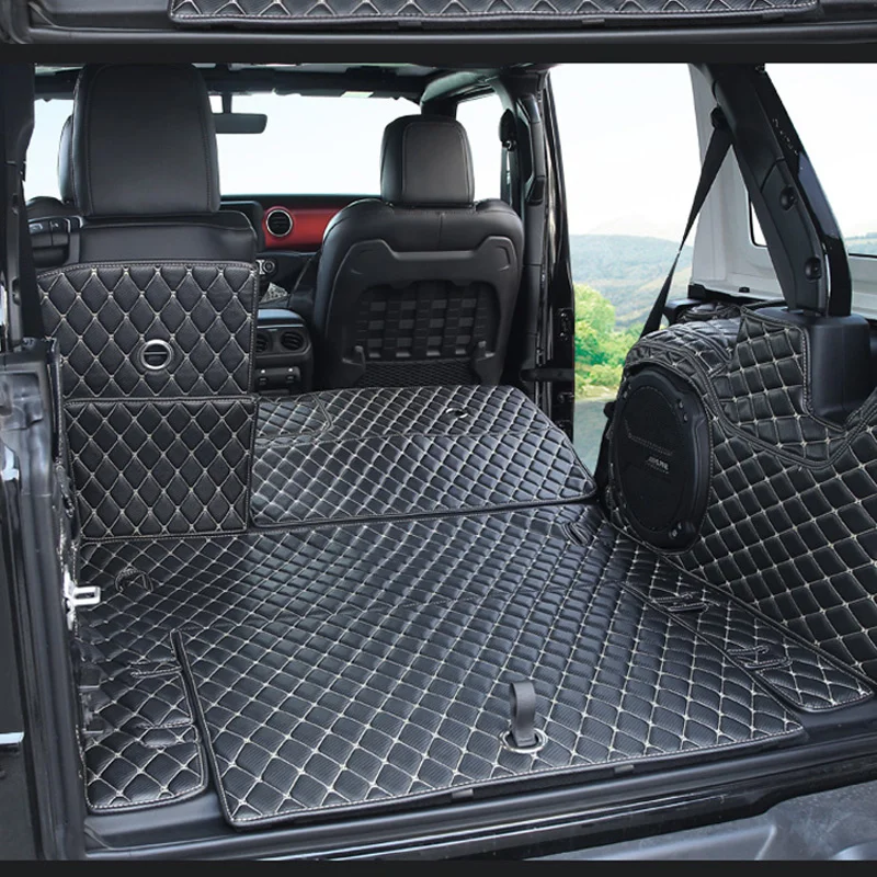 

Trunk Mats For Jeep Wrangler JL 2018-2023 Cargo Tray Waterproof Floor Sheet Carpet Mud Protective Pad Car Accessories