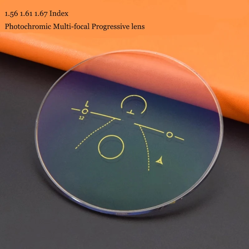 1.56 1.61 1.67 Index Aspheric Photochromic Multi-Focal Progressive Optical Prescription Eyeglasses Lens Colored Lenses