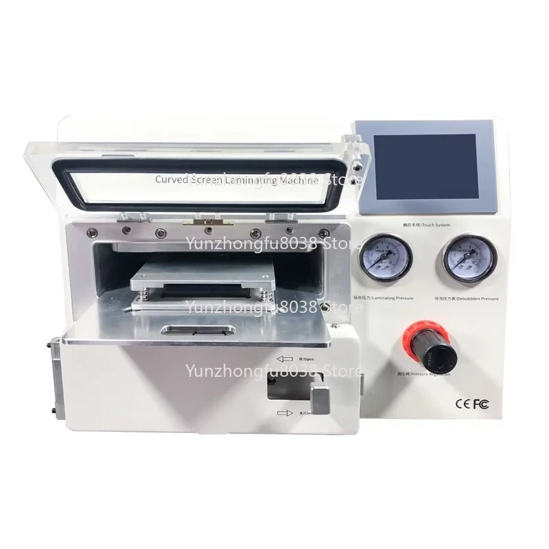 

508A Вакуумный ЖК-ламинатор 5-в-1 с пузырьковым устройством для удаления пузырей Воздушный компрессор Вакуумный насос для плоских и изогнутых IPads