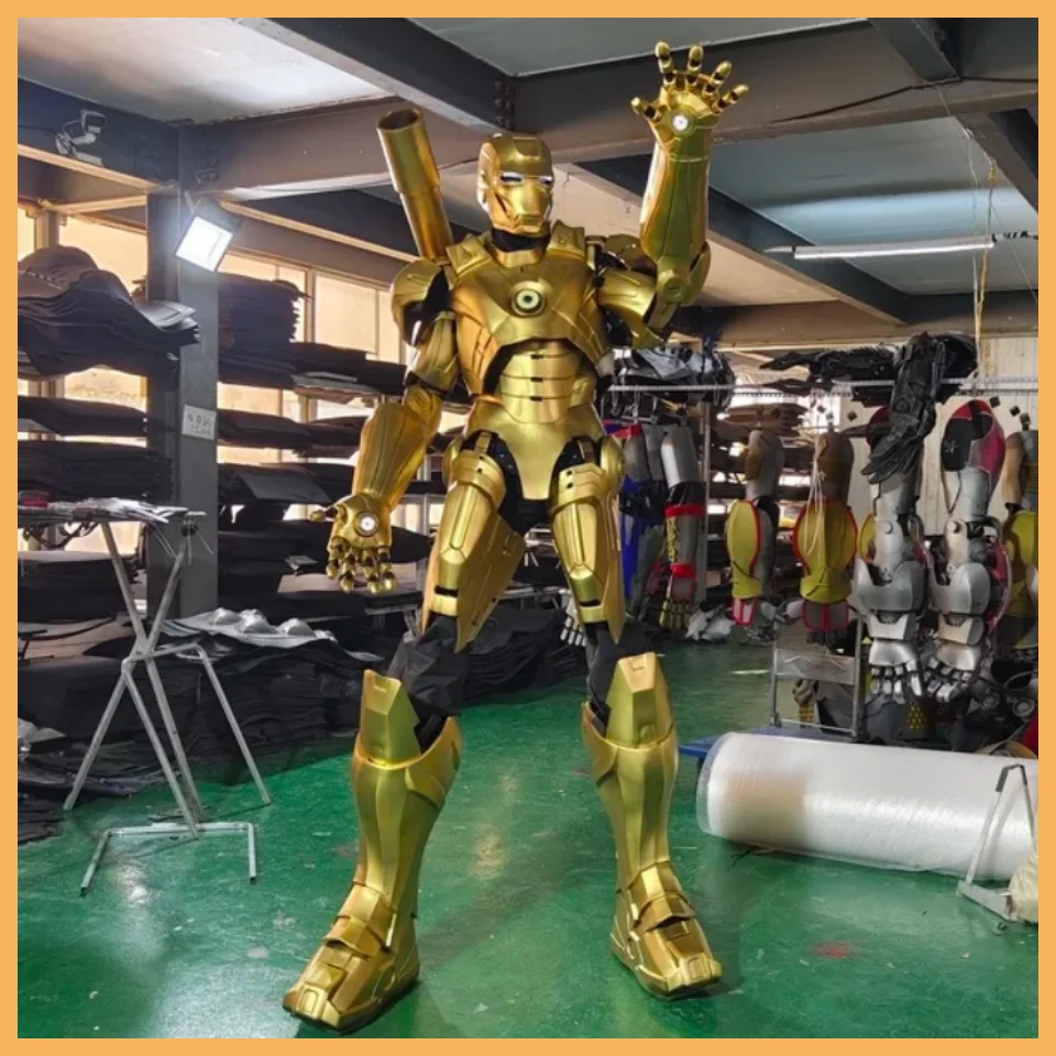 

New Golden Iron Man Mecha Autobot Wasp Version 1:1 Ratio Wearable Costume Man Toy Optimus Prime Toy Holiday Birthday Toy Gift