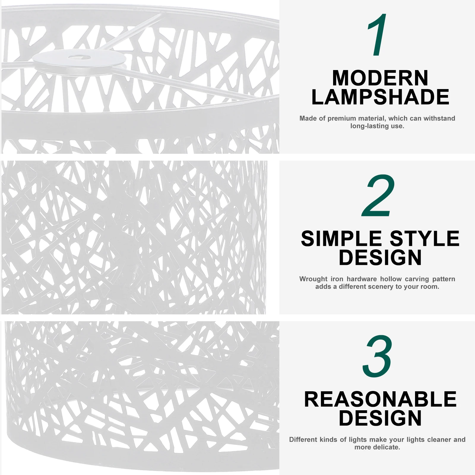 

Round Tree Pattern Lampshade Wrought Iron Shades for Floor Candlestick Desk Hollow Cover Metal Baby