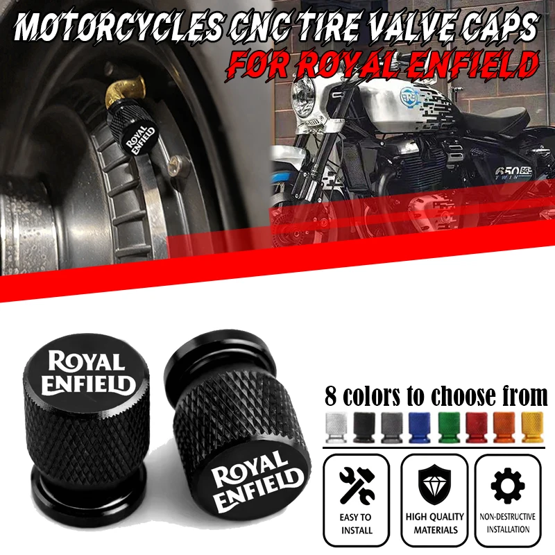 

Колпачки для вентилей шин с ЧПУ для Royal Enfield Bullet/Meteor/Classic 350 500 Interceptor 650 Continental GT 535 Himalayan 411 400i Moto