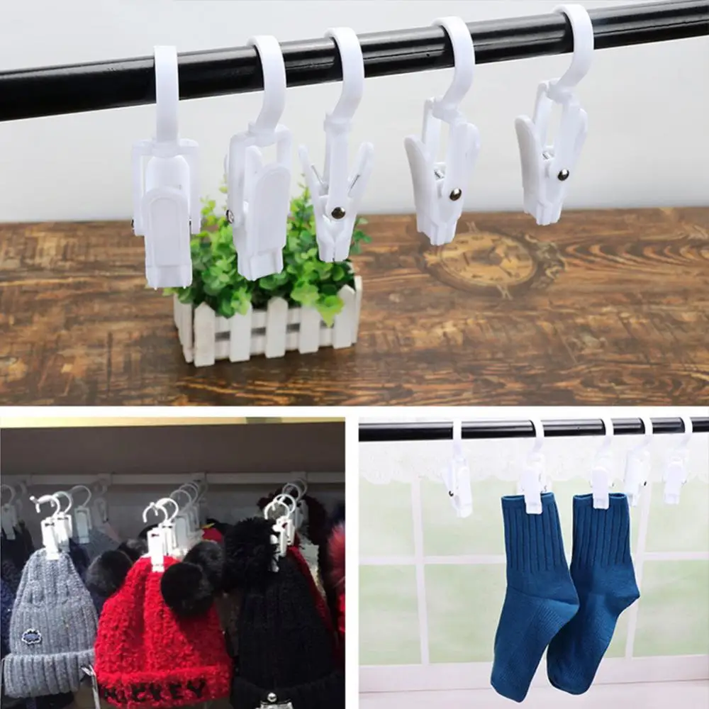 Drying Clip Rotating Sturdy And Practical Plastic Bathroom Accessories Household Storage Supplies Hook Easy To Use Organizer