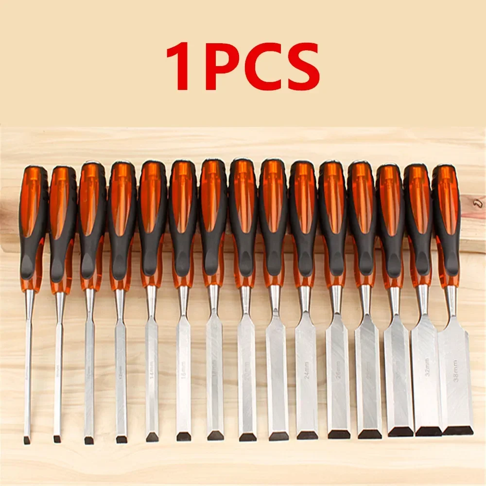 1pcs Woodworking Chisel Wood Chisel Flat Shovel Chisel Knife Special Steel Skillful Carpenter Woodworking Tool Set