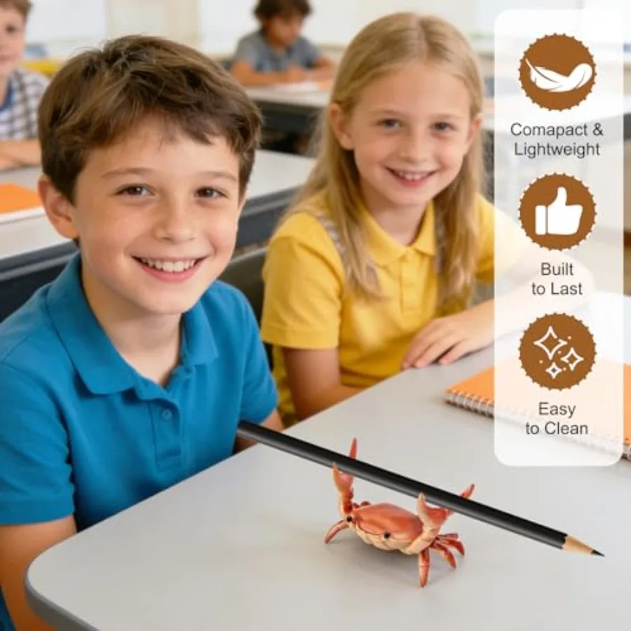 4PCS Weightlifting Crab Pen Holder for Desk, Creative Desk Crab Pen Holder, Cute Desk Organizer and Pencil Stand, Funny Home Of - view 6