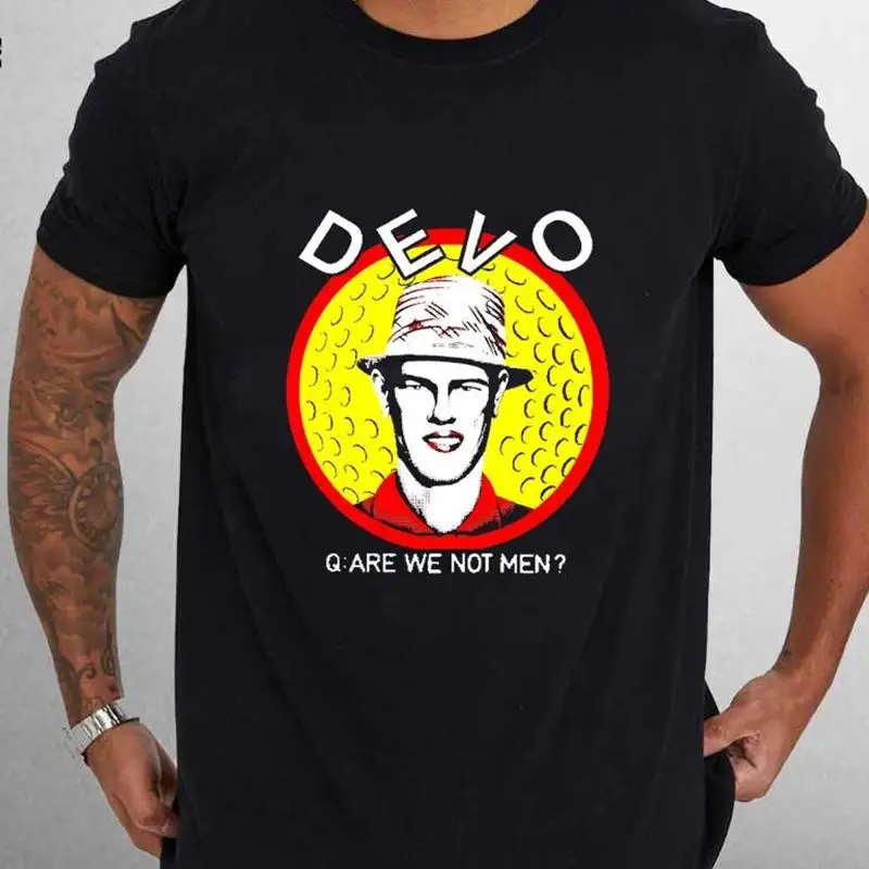 

vtg DEVO band are we not men BLACK T shirt All sizes