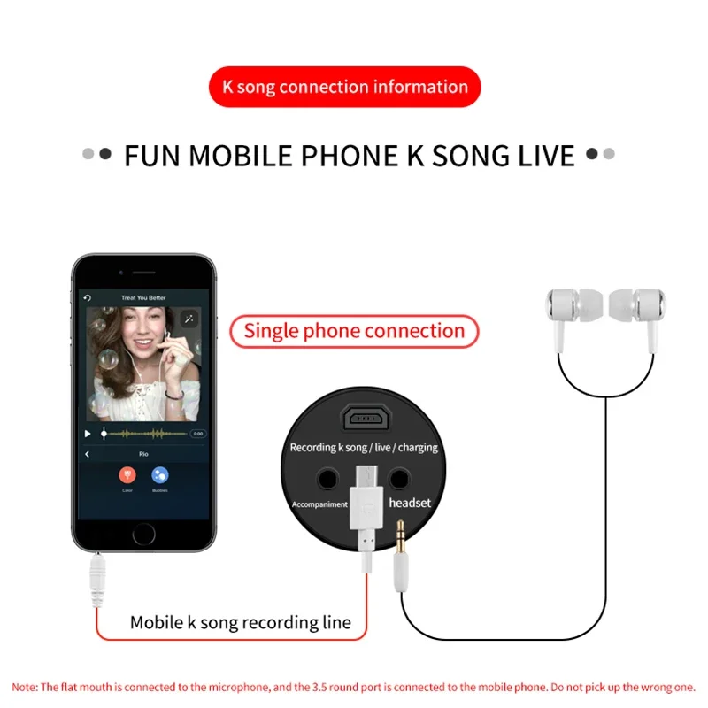 แบบพกพาคาราโอเกะคอนเดนเซอร์ไมโครโฟนสดไมโครโฟนสำหรับโทรศัพท์มือถือคอมพิวเตอร์ECHOการ์ดเสี...