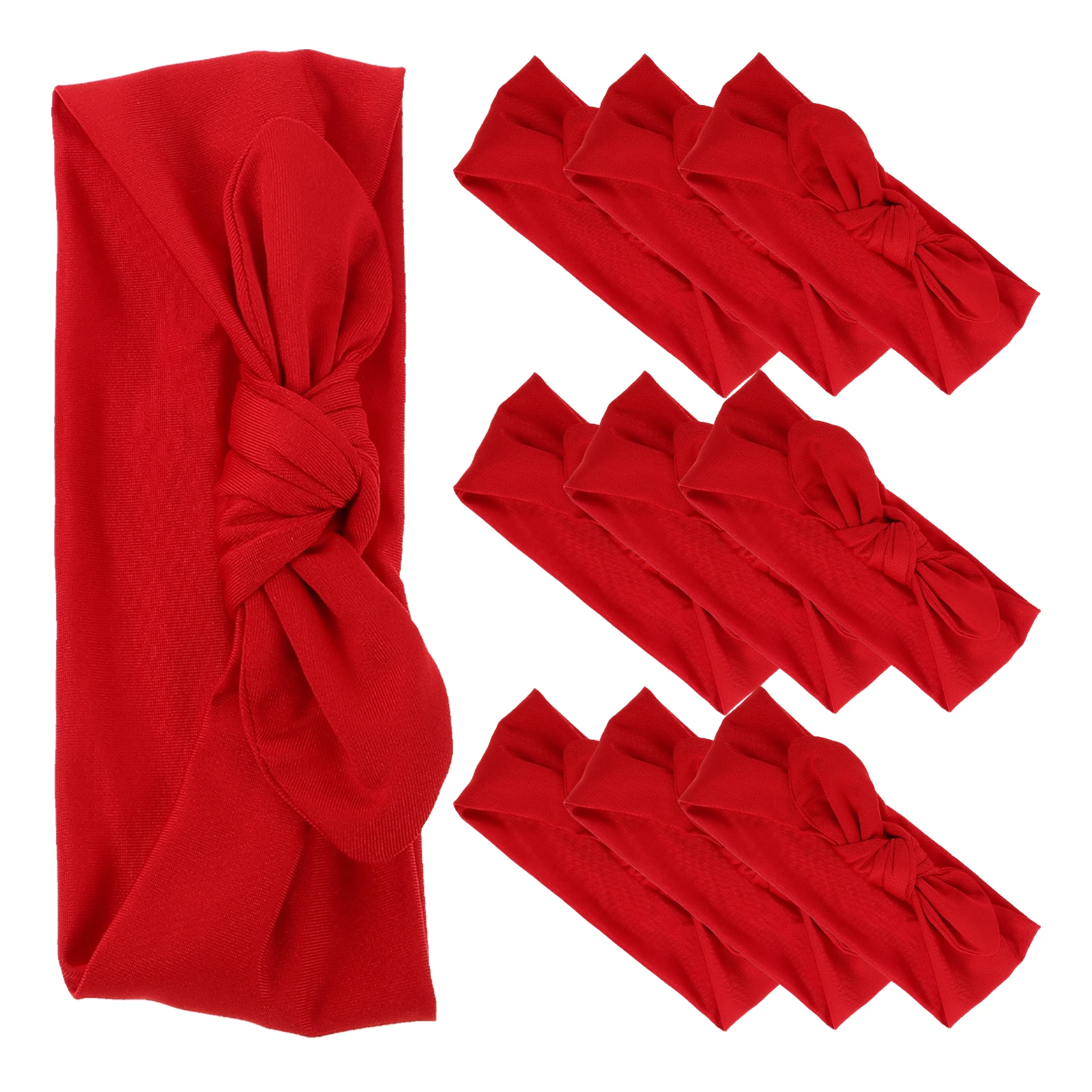 

10 Pcs 's Rabbit Ear Hairband Bunny Headbands Craft Elastic Accessories Hairbands