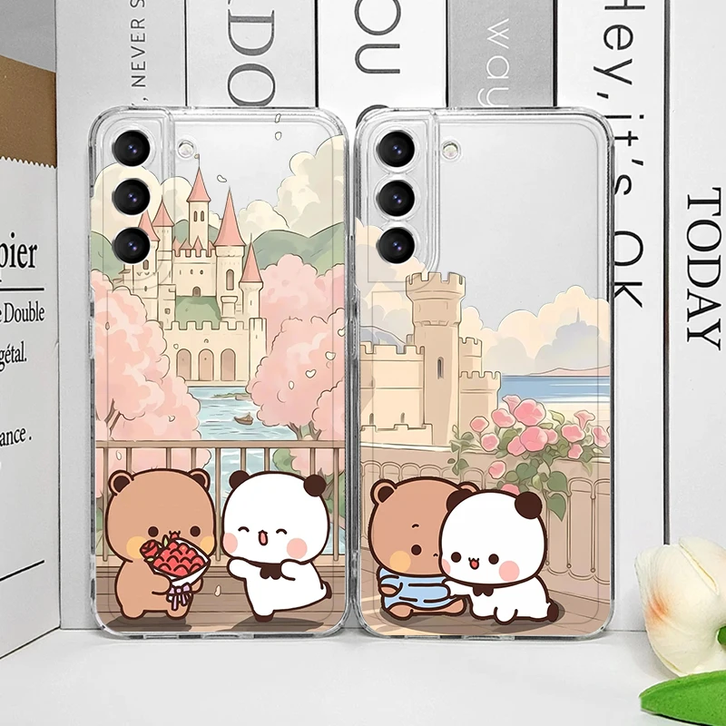 الإبداعية لطيف BUBU DUDU زوجين واضح جراب هاتف ل Vivo 50 لايت V30 V27 V25 V23 برو Y36 Y29 Y76 Y75 Y100 Y04 5G لينة الغطاء الخلفي #1