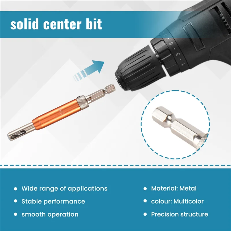 75STO-مجموعة لقمة مثقاب مركزية ذاتية 1/4 بوصة لقمة عرافة عرقوب Vix، 5/64 بوصة إلى 1/4 بوصة مجموعة لقمة مثقاب مركزية مخصصة مجموعة لقمة مثقاب المفصلي Ki #2