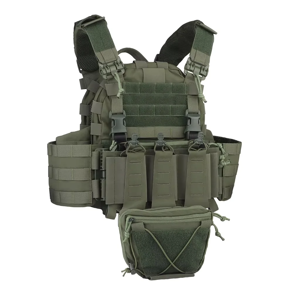 ARC Tactical Vest Plate Carrier with Quick Release Buckle 5.56 Magazine Pouch MOLLE Front Panel Militar Airsoft Hunting Vest