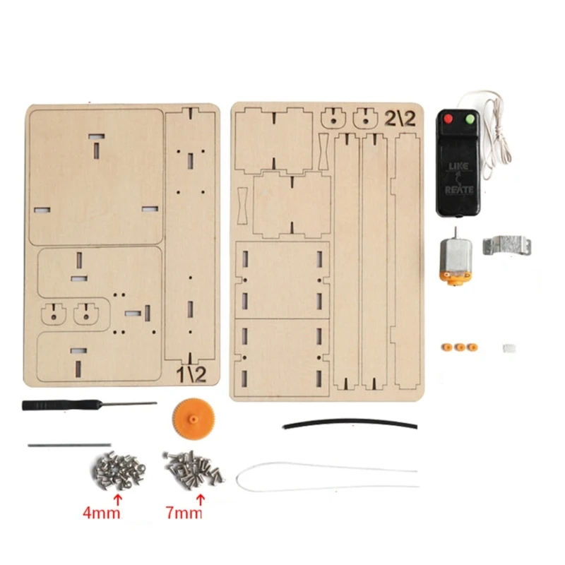 Electric Remote Control Lift Elevator Model Kits DIY Physical Science Toy STEM Education Toy Inspire Hands on Abilities