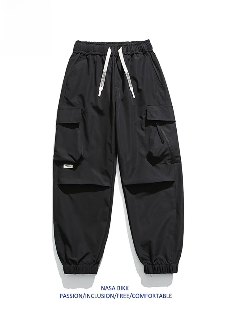 

Модная американская уличная функциональная рабочая одежда, свободные прямые брюки для мужчин и женщин, повседневные дышащие брюки-карго для пар