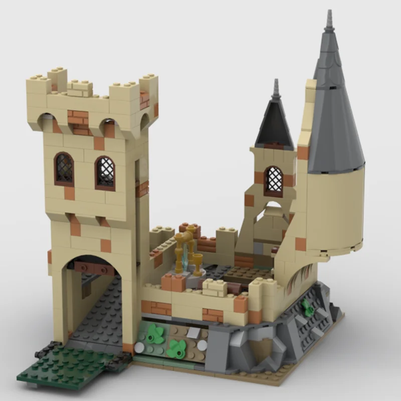

75948 Набор из 635 деталей «Замок», модель «Замок на склоне», европейская средневековая уличная сцена, детская игрушка, подарок на день рождения, строительные блоки