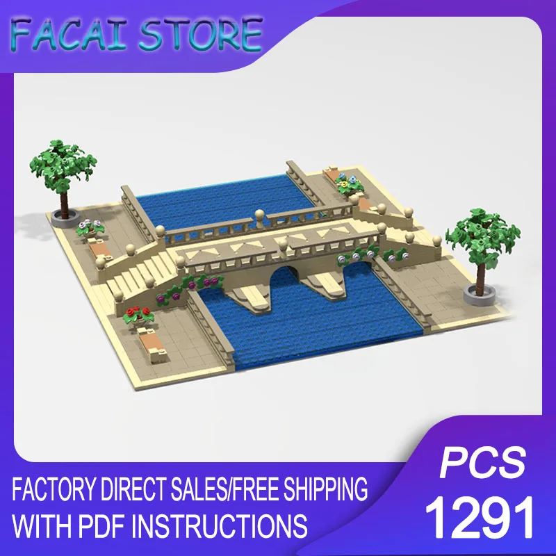

Famous Scene Moc Building Bricks Modular Movie Bridge Model Technology Star Movie Block Christmas DIY Toy Construction Gift
