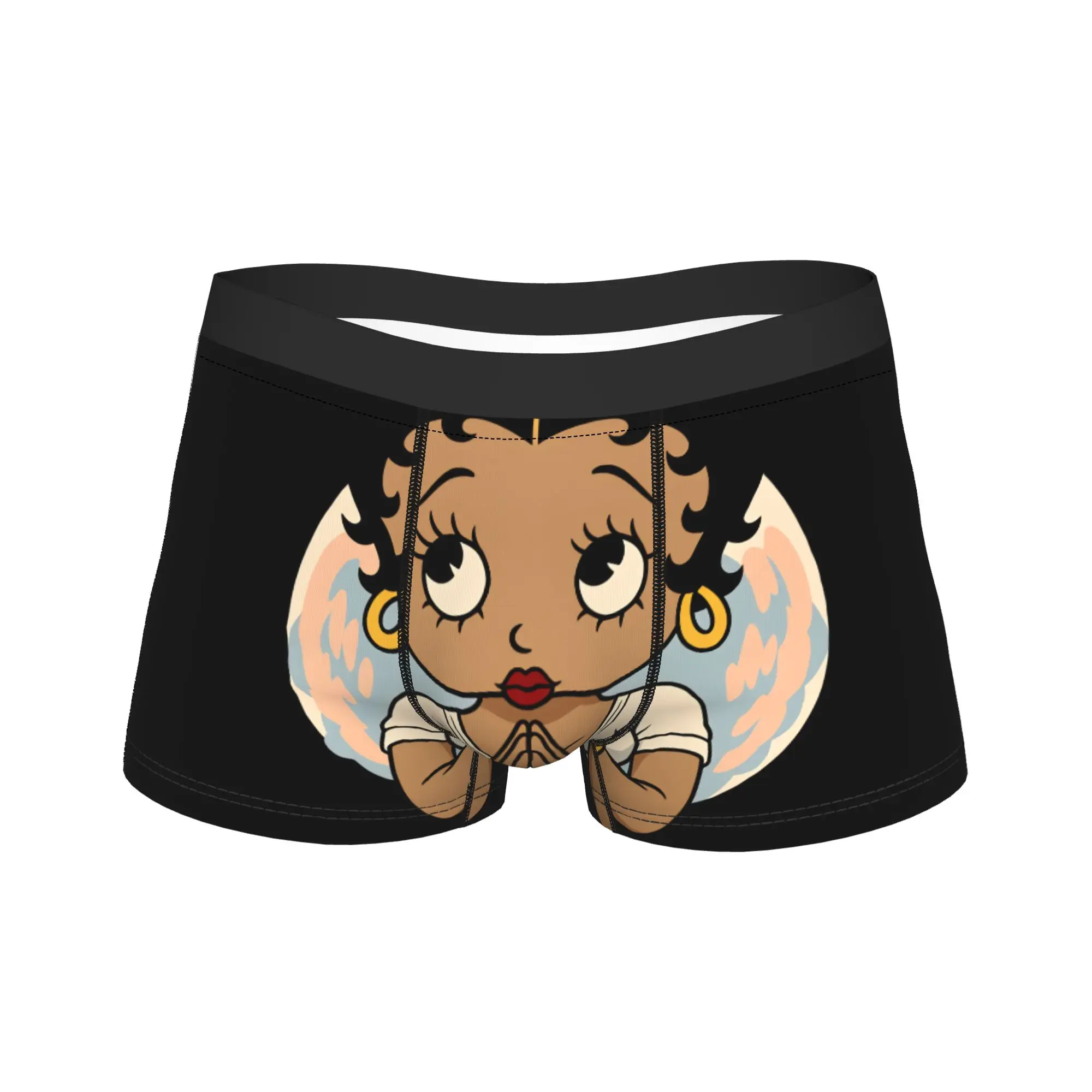 

Трусы-боксеры Bettys Boop Trunk 3D Pouch, высококачественные мужские трусы-боксеры на резинке, большие размеры 2XL