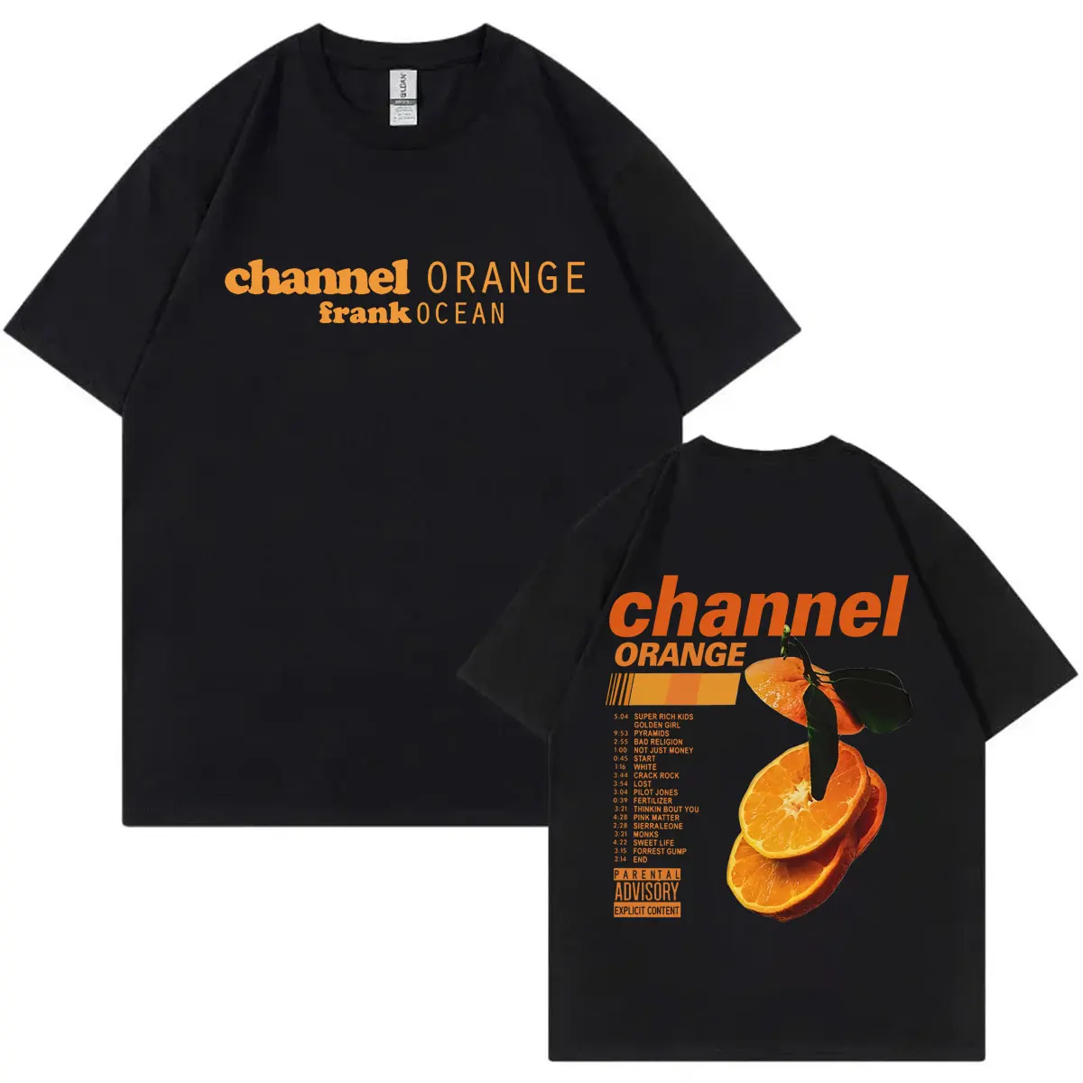 

Rapper Frank Channel Orange Album Merch T Shirt Men Women Clothing Fashion Y2k T-shirts High Quality Cotton Short Sleeve T-shirt