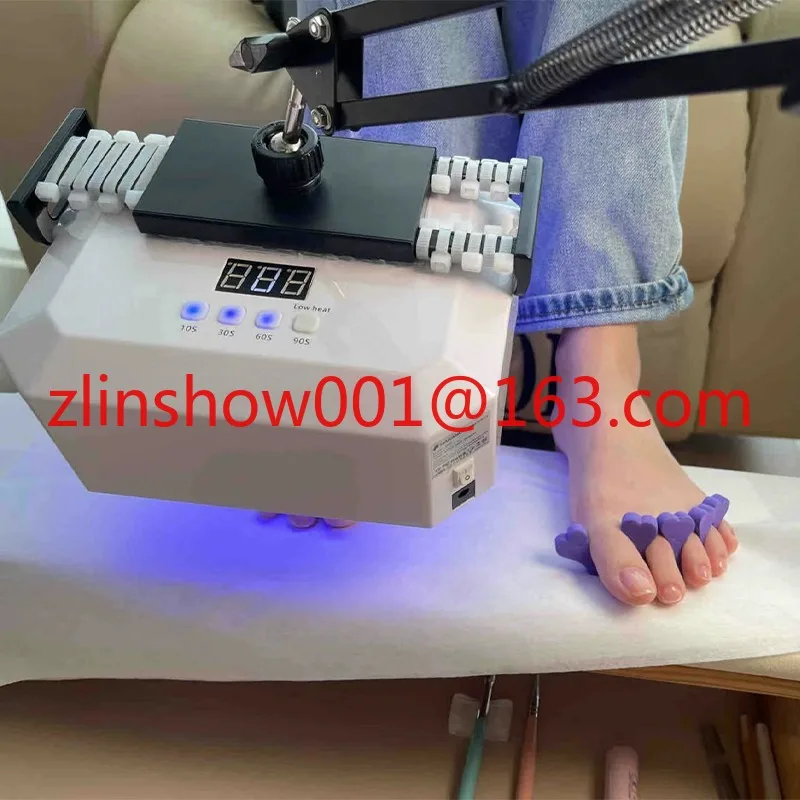 LED New High Power Foot UV Curing Light Foot Nail Beauty Lamp Rechargeable Gel Paint Drying Light Foot Switch Floor lamp.