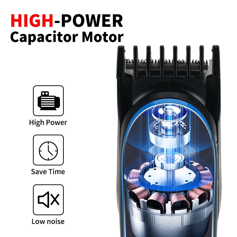 5 IN 1 USB 110 240V 1A 5W Charge Hair Clipper Barber Trimmer Stainless Steel Shaving Machine Cutting Facial Hair Trimmer Men