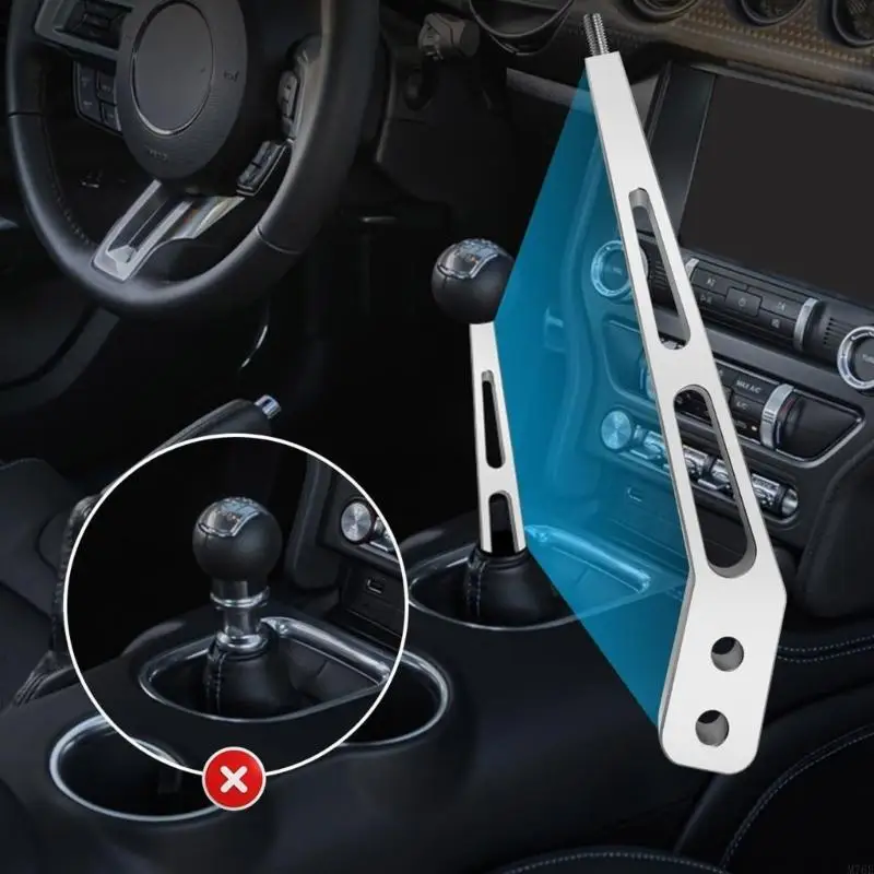 M76E 10 Zoll gebogener Aluminium-Schalthebel für Tremec T56 TKO500 TKO600 Getriebe Aluminium-Schaltgriff – Detail 9