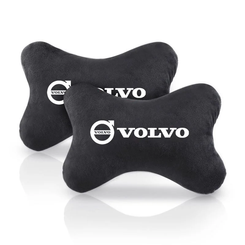 Car Seat Head Neck Rest Cushion Headrest Pillow Seat Belt Shoulder Pad For Volvo RDESIGN AWD V70 XC60 S60 V40 XC90 S80 Accessory