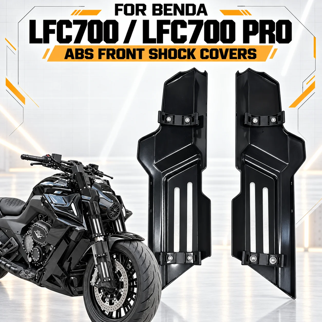 For BENDA LFC 700 LFC700pro  Motorcycle Modification Front Shock Absorber Decorative Cover ABS Decorative Panel Accessories