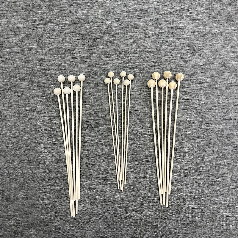 6Pcs Wood Ball Reed Diffuser Sticks Set - For Home Fragrance Oil Aromatherapy, DIY Home Decoration