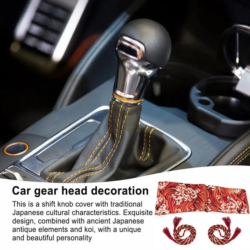 Car Gear Shift Cover Japanese Style Non-slip Handbrake Cover Comfortable Handbrake Shifter Cover For Men Women Effectively