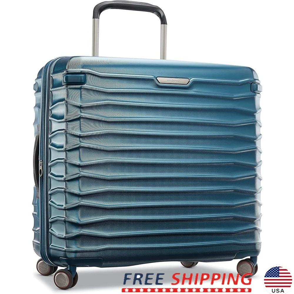 

Expandable Hardside Luggage with Double Spinner Wheels Patented Tru-Trac Wheel System Durable Polycarbonate Shell Ergonomic