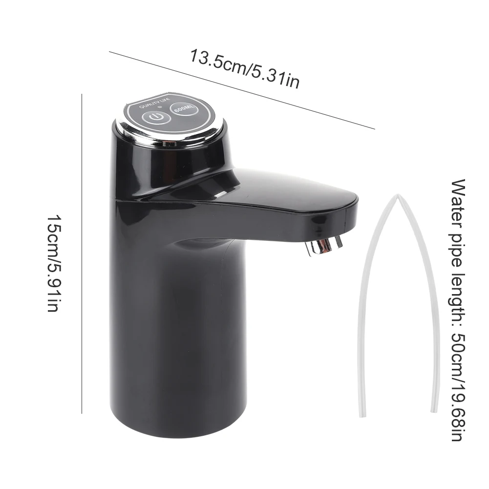 Electric Water Pump USB Rechargeable Wireless Water Pumping Device One Key Switch Mini Water Pump for Outdoor Camping