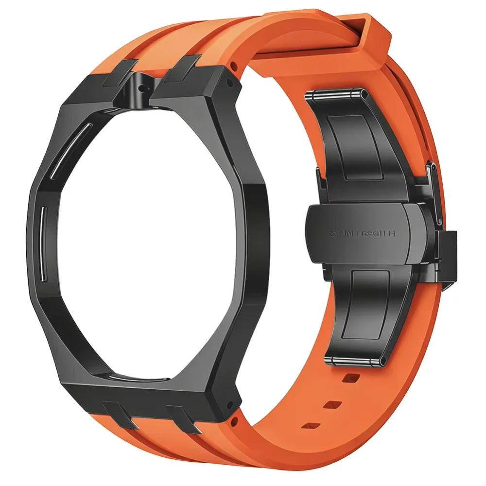 All-in-One Stainless Steel Case Silicone Strap For Swatch AP Royal POP Pocket To Wrist Conversion Kit Adapter Mod Accessories - view 4