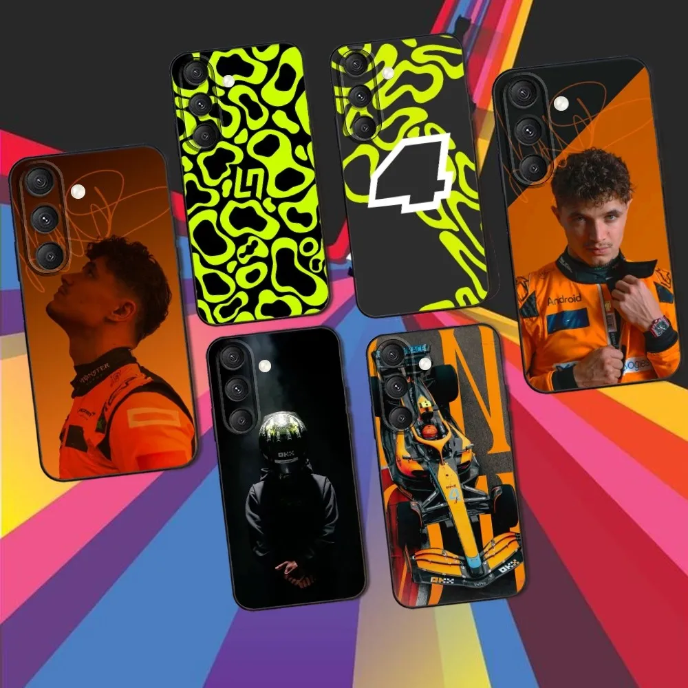 

L-Lando N-Norris F1 Formula Phone Case For Samsung S25,S24,S23,S22,S21,S20,S10,Ultra,Plus,Lite,FE,Soft Silicone Black Cover