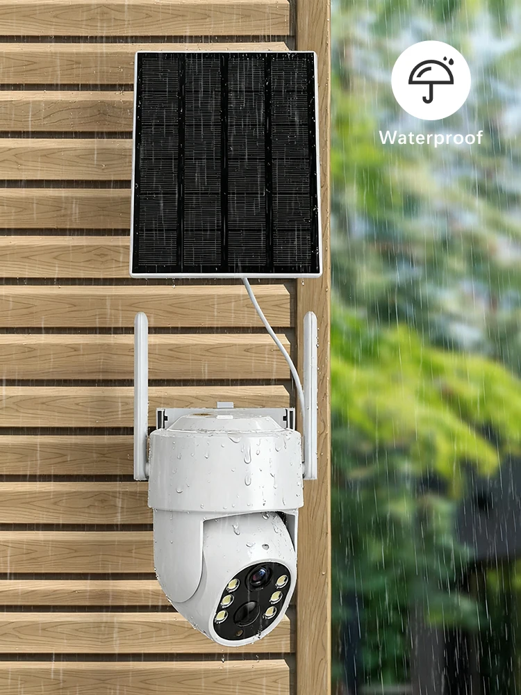 XVIM Solar Security Camera Wireless WiFi 5MP HD Solar Battery Power Camera Home Surveillance Protection Automatic Alarm Monitor image 2