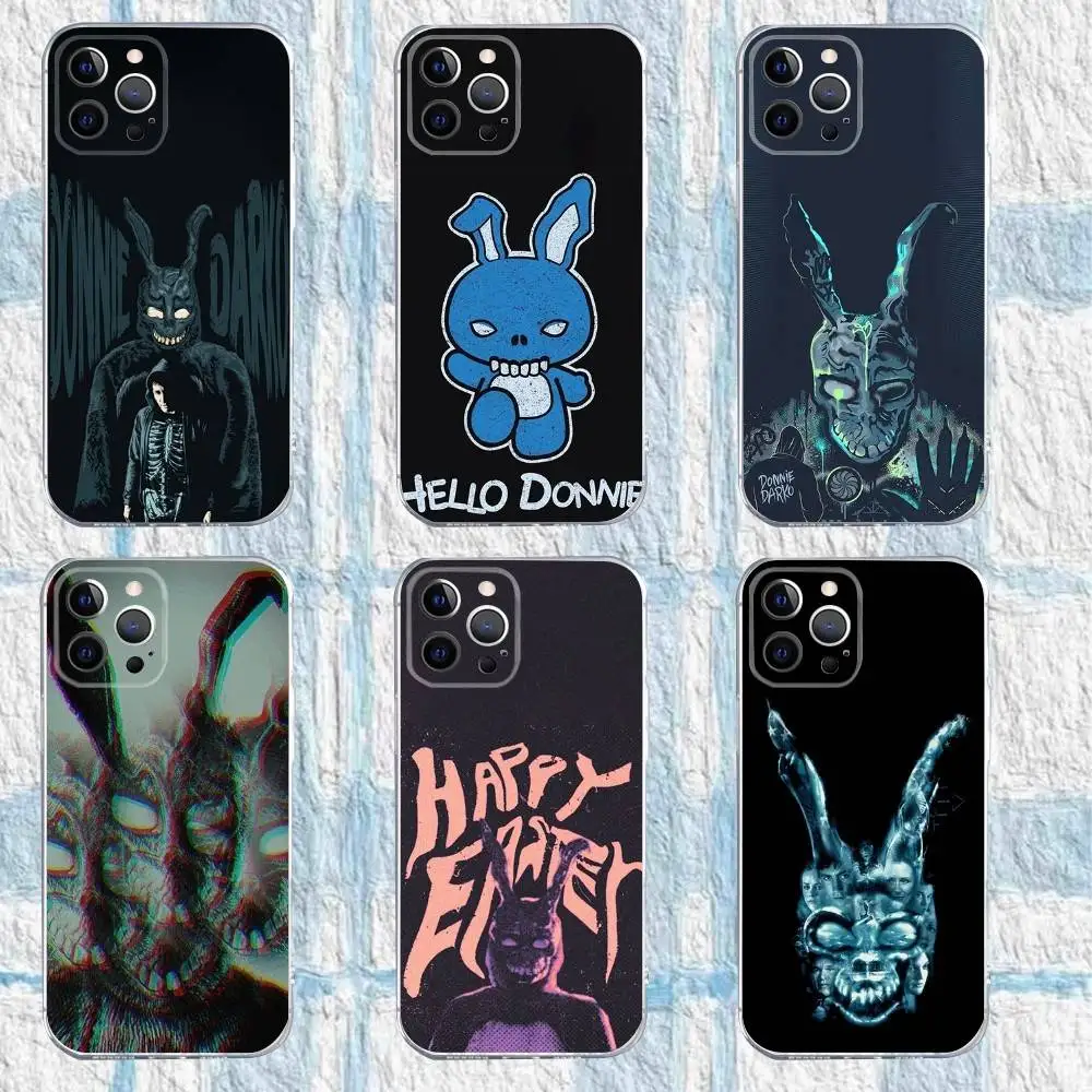 

D-Donnie Darko Phone Case For iPhone 16,15,14,13,12,11 Pro,Max,Plus,X,XS,XR,SE,Mini Transparent Silicone Soft