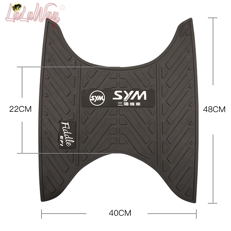 Scooter moto tappetini pedale per SYM FIDDLE 4 CRUISYM 150 180 gomma piede Skid Pad tappetino tappeto