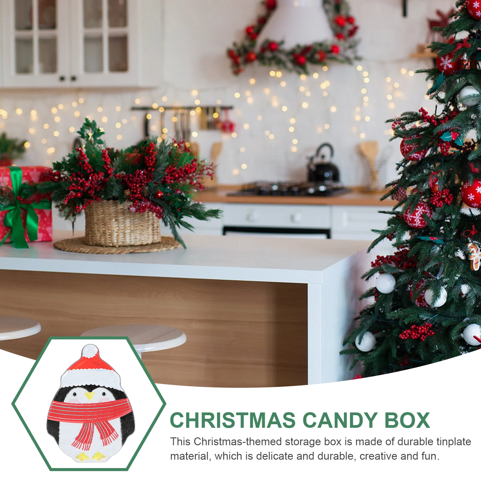 

Candy Gift Packaging Box Christmas Cookie Boxes Storage Metal Chocolate Tinplate Decorative with Lids Biscuit Jars