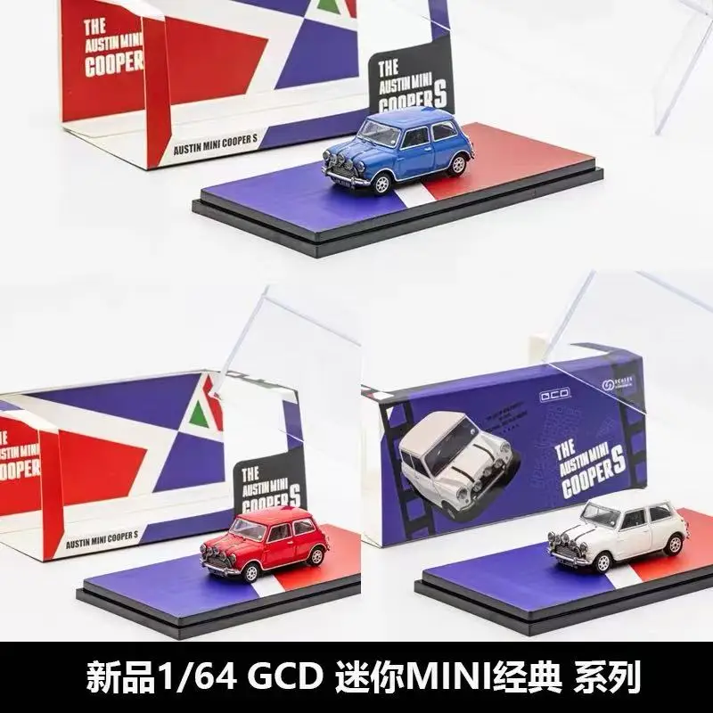 

GCD 1:64 Solid Color Mini MINI Classic White Red Blue Body Alloy Car Model Toy Collectible Gift