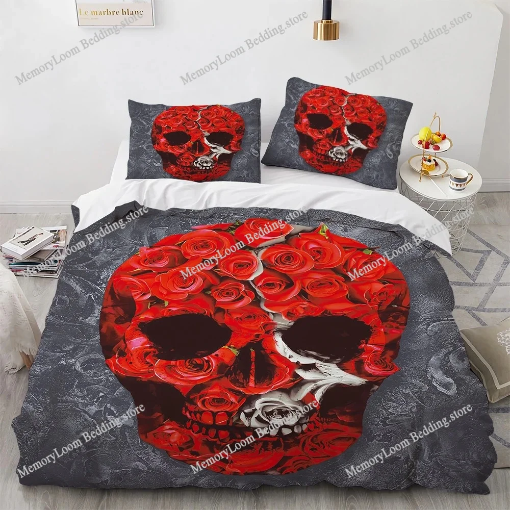 

Distressed Bedding Set Single Twin Full Queen King Size Bed Set Aldult Kid Bedroom Duvetcover Sets Skeleton Bed Sheet Set