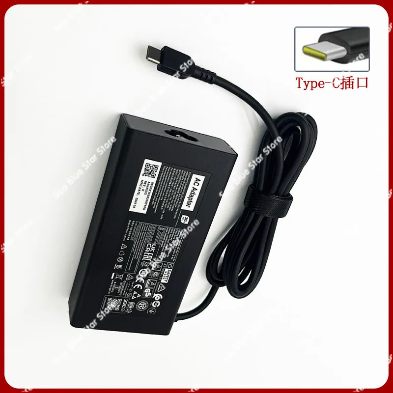 20V-7.0A 140W Type-c Charger, Notebook Power Adapter, Suitable for Lenovo Xiaoxin 14/16 Savior 2023 Y9000