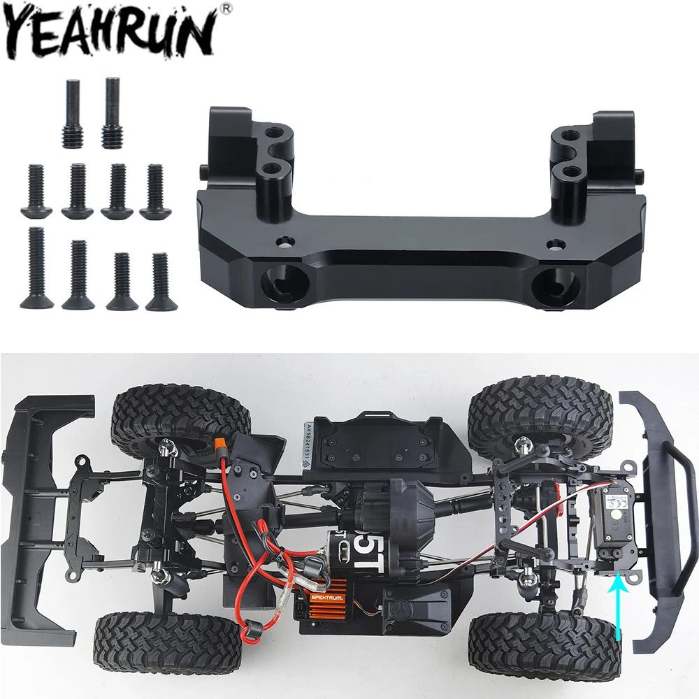 

YEAHRUN Metal Front Servo Mounts Base for Axial SCX10 III AXI03006 AXI03007 Base Camp AXI03027 1/10 RC Crawler Car Parts