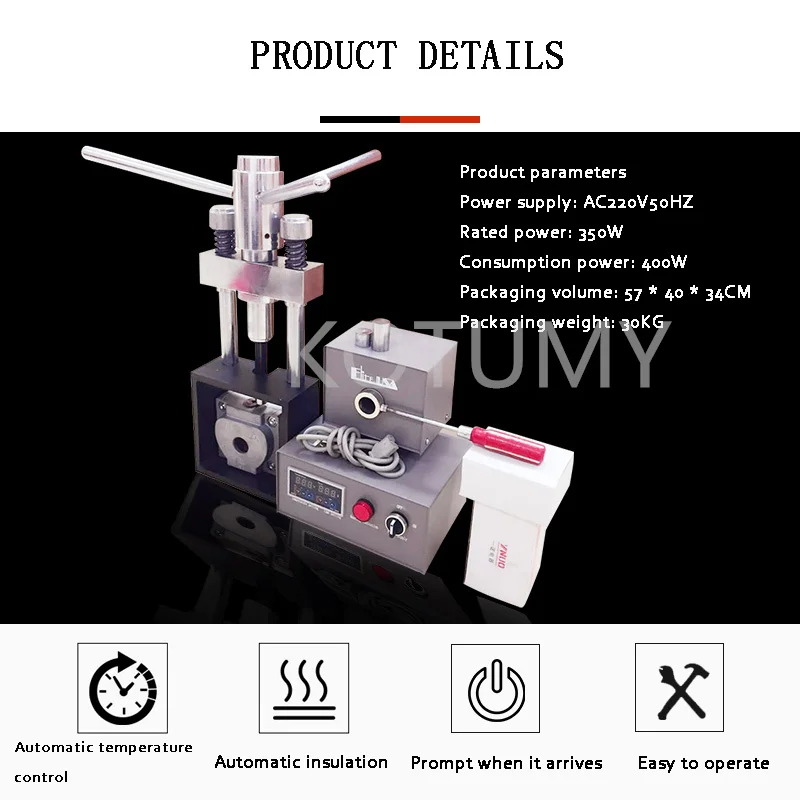 Dental Lab Equipment Manual Denture Injection System for Flexible Dentures Invisible Denture Injection Machine