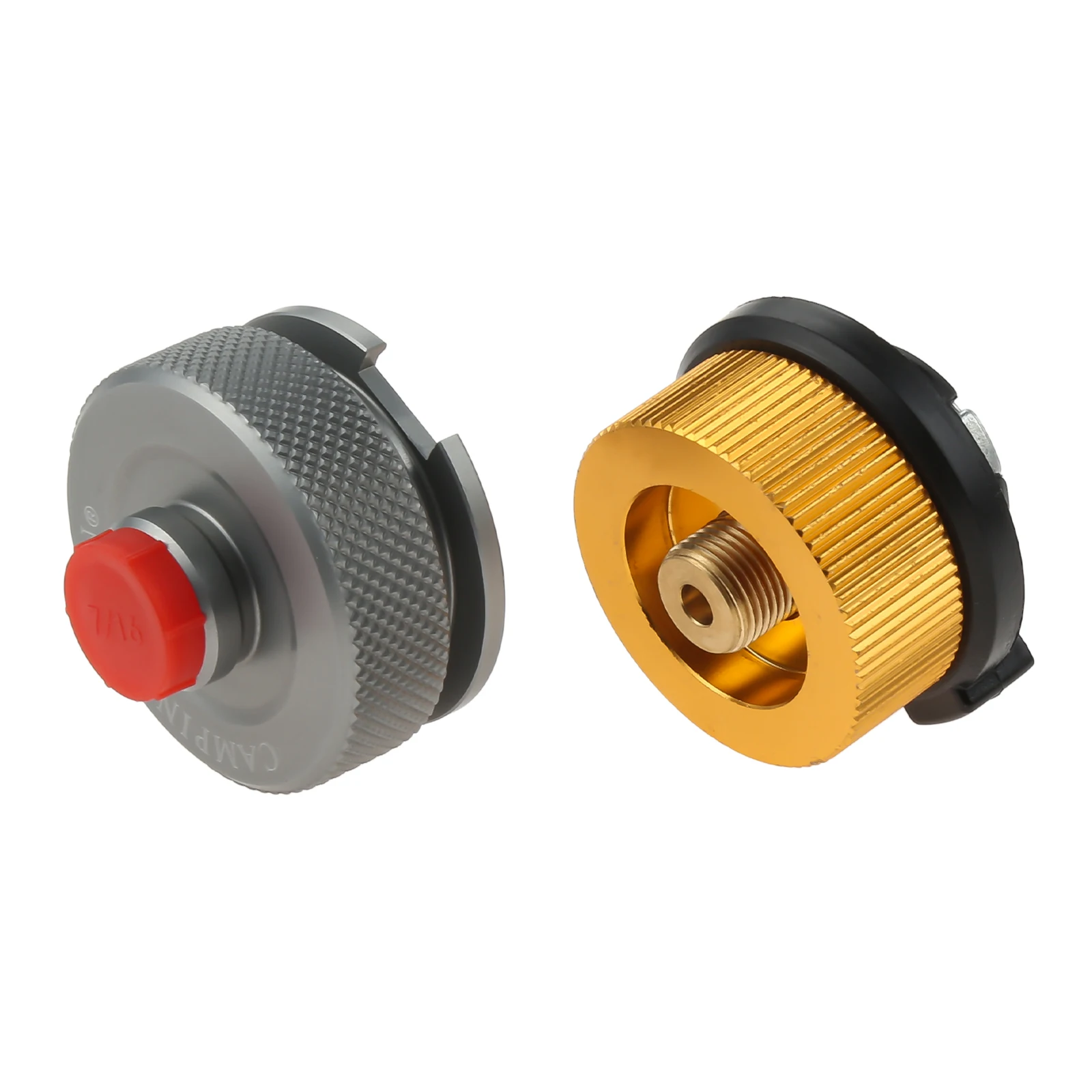 2pcs/set Gas Can Conversion Adapter CB-OD & OD-CB Alloy/Brass Cassette Stove to Outdoor Cylinder Torch Burner Connection Camping